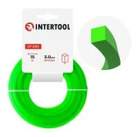 Лiска для тримера "квадрат", 3.0 мм x 15 м INTERTOOL DT-2315