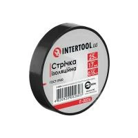Стрічка ізоляційна 0.15мм*17мм*25м чорна INTERTOOL IT-0026