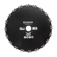 Ніж для мотокоси/тримера ø230x25.4 мм 20T, ланцюговий INTERTOOL DT-2354