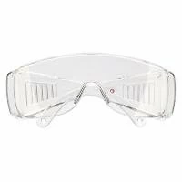 Окуляри захисні, прозорі, лінзи полікарбонат, заушники полікарбонат, захист від удару, оптичний клас 1 INTERTOOL SP-0081