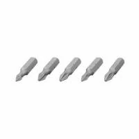 Набір викруткових насадок, PH1, PH2, PZ1, PZ2, 1/4"×25 мм, ACR, S2, 5 од., STORM INTERTOOL VT-0210