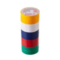 Стрічка ізоляційна 0.15 мм * 17 мм * 15 м, кольорова (10 од.) INTERTOOL IT-0019