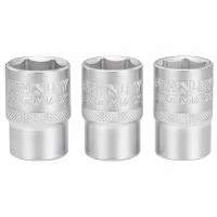 Набір торцевих головок 1/2 Maxi Drive, із шестигранним профілем, 3 шт: 17, 18, 19 мм. STANLEY FMMT17094-0