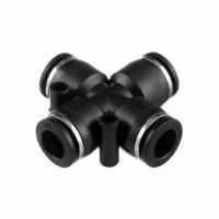 З'єднання цангове Х-образне для поліуретанових та ін. шлангів 10 мм INTERTOOL PT-2368