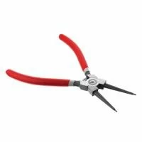 Щипці для зняття та встановлення стопорних кілець, 180 мм, прямі, на стиск INTERTOOL HT-7011