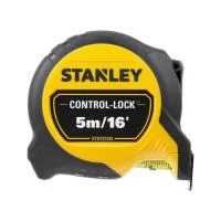 Рулетка вимірювальна CONTROL-LOCK довжиною 5 м/16, шириною 25 мм, в обгумованому корпусі, з подвійною шкалою STANLEY STHT37235-5