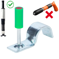 Дюбель-цвях КАЛІБР 8,5ММ для стелі, забивний, зі скобою для кріплення труб