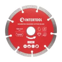 Диск відрізний сегментний алмазний, 125мм, 22-24% INTERTOOL CT-1007