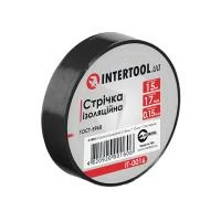 Стрічка ізоляційна 0.15mm * 17mm * 15m чорна INTERTOOL IT-0016