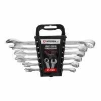 Набір ключів комбінованих 6шт. (8мм; 10мм;12мм; 13мм; 14мм; 17мм); PROF DIN3113 INTERTOOL XT-1001