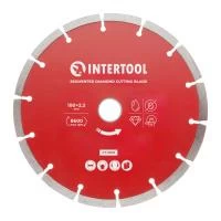 Диск відрізний сегментний алмазний, 180мм, 22-24% INTERTOOL CT-1009