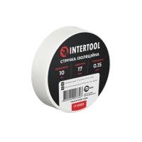 Стрічка ізоляційна, 17 мм * 10 м * 0.15 мм, біла INTERTOOL IT-0033