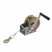 Лебідка важільна барабанна, тягове зусилля 450 кг, сталевий трос INTERTOOL GT1454