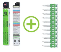 Комплект газовый баллон MG FC165+ дюбель-гвоздь 25мм для газовых монтажных пистолетов