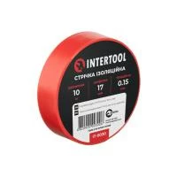 Стрічка ізоляційна, 17 мм * 10 м * 0.15 мм, червона INTERTOOL IT-0030