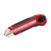 Ніж з металевою напрямною під лезо 25 мм, прогумована рукоятка INTERTOOL HT-0526