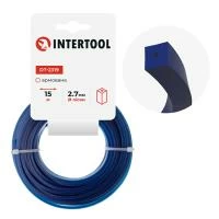 Лiска для тримера "квадрат" армована, 2.7 мм x 15 м INTERTOOL DT-2319