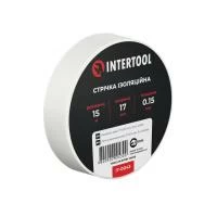 Стрічка ізоляційна, 17 мм * 15 м * 0.15 мм, біла INTERTOOL IT-0043