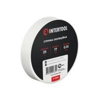 Стрічка ізоляційна, 17 мм * 25 м *0,15 мм, біла INTERTOOL IT-0063