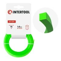Лiска для тримера "квадрат", 1.6 мм x 15 м INTERTOOL DT-2311