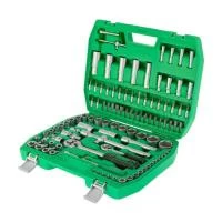 Набір інструментів, 1/2" + 1/4", 108 од., головки: 4-32 мм, E4-E24, біти 35 од., подовж. головки: 6-22 мм, кейс INTERTOOL ET-6108SP