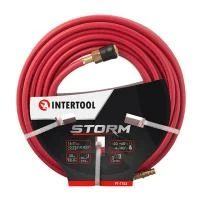 Шланг гібридний, професійний, 20 атм, 6×11 мм, 30 м, з латунними швидкороз'ємними з'єднаннями, STORM INTERTOOL PT-1763