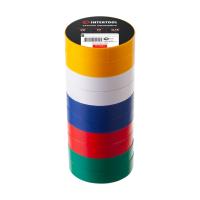 Стрічка ізоляційна 0.15 мм * 17 мм * 20 м, кольорова (10 од.) INTERTOOL IT-0024