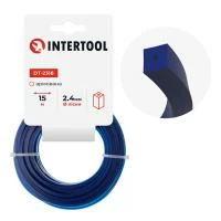 Лiска для тримера "квадрат" армована, 2.4 мм x 15 м INTERTOOL DT-2318