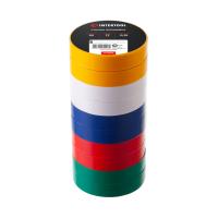Стрічка ізоляційна 0.15 мм * 17 мм * 25 м, кольорова (10 од.) INTERTOOL IT-0029