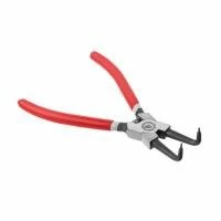 Щипці для зняття стопорных кілець вигнуті на стиск 180мм INTERTOOL HT-7012