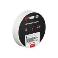 Стрічка ізоляційна, 17 мм * 20 м * 0.15 мм, біла INTERTOOL IT-0053