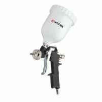 Фарбопульт пневматичний HP, форсунка: 1,5 мм, верхній пластиковий бачок: 600 мл, 3 регулювання, 5 бар INTERTOOL PT-0210