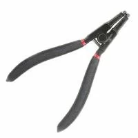 Щипці для зняття та встановлення стопорних кілець, 180 мм, вигнуті, на разжим, Cr-V 40, фосфатовані INTERTOOL HT-7019