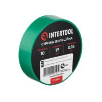Стрічка ізоляційна 0.15мм*17мм*10м зелена INTERTOOL IT-0031