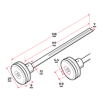 Бойок до пневмостеплеру РТ-1612 (REV.1) під скобу/цвяхи, 16-40*5.8*1.25 мм / 15-50*1.25*1 мм (до 2025р) INTERTOOL PT-8112.REV1