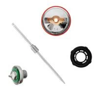 Комплект форсунки 1,4 мм для фарбопультів HVLP II PT-0100, PT-0105, PT-0105D (дюза, повітряна головка, голка) INTERTOOL PT-2114