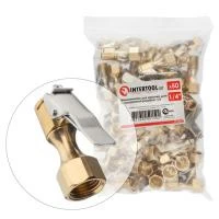 Наконечники 50 од. для накачування шин з внутрішньою різьбою 1/4", латунь INTERTOOL PT-5015