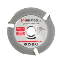 Диск по деревині, з твердосплавними напайками, 125×22,2×2,0 мм, 3 зуби, 12250 об/хв INTERTOOL CT-3014