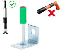 Дюбель-гвоздь пироксилиновый КАЛИБР 8,5ММ для стали, бетона, кирпича., забивной, с кронштейном К8, желтый