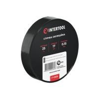 Стрічка ізоляційна 0.15мм*17мм*25м чорна INTERTOOL IT-0026