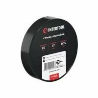 Стрічка ізоляційна 0.15мм*17мм*25м чорна INTERTOOL IT-0026