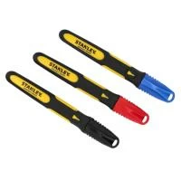 Набор з трьох плоских маркерів FatMax® з гострим наконечником і стійким чорнилом STANLEY 0-47-322