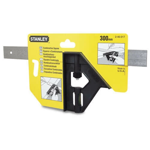 Косинець комбінований довжина лінійки 300 мм STANLEY 2-46-017