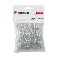 Заклепка алюмінієва 4.8 x 12.0 мм, уп. 50 шт. INTERTOOL RT-4812