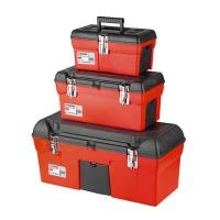 Комплект ящиків для інструментів з метал. замками, 3 од. (BX-1113 13", BX-1116 16,5", BX-1123 23,5") INTERTOOL BX-0007