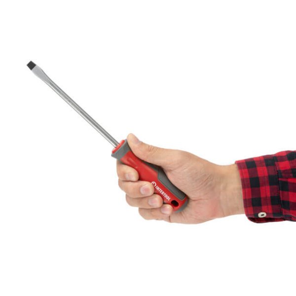 Викрутка шлицьова, SL8,0×150 мм, Cr-V INTERTOOL VT-3312