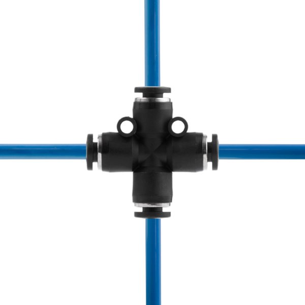 З'єднання цангове Х-образне для поліуретанових та ін. шлангів 4 мм INTERTOOL PT-2365