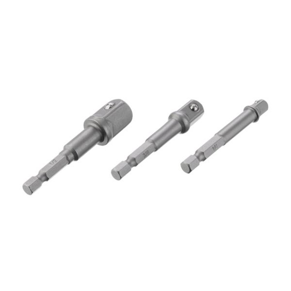 Набір перехідник з Hex 1/4 "на квадрат 1/4", 3/8 ", 1/2" під шурупокрут, CR-V INTERTOOL VT-0235