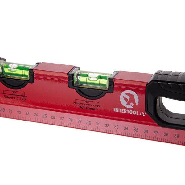 Рівень будівельний, 600 мм, 5 капсул INTERTOOL MT-1006