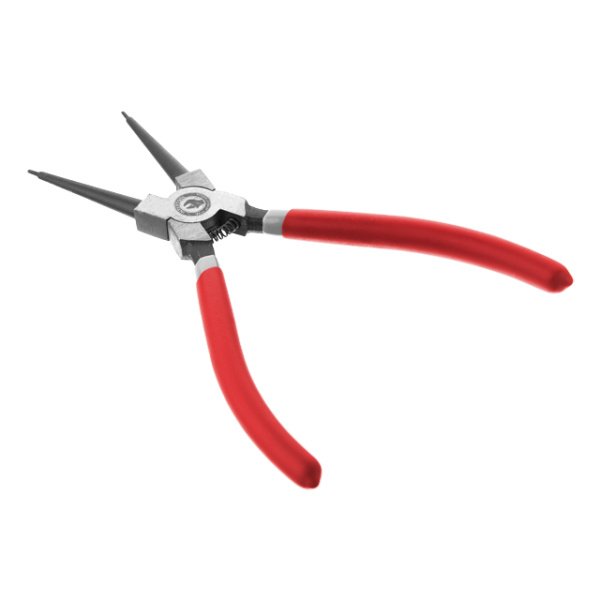 Щипці для зняття та встановлення стопорних кілець, 180 мм, прямі, на стиск INTERTOOL HT-7011